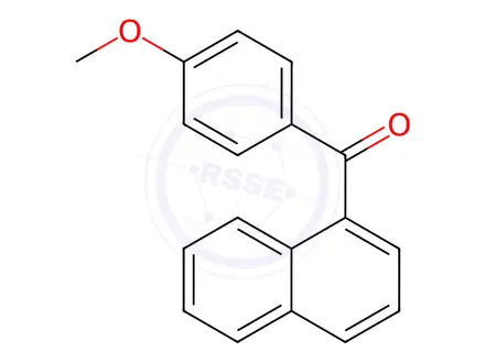 Chemical structure of (4-Methoxyphenyl)(naphthalen-1-yl)methanone
