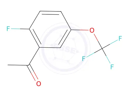 Chemical structure of 2-Fluoro-4-trifluoromethoxyacetophenone