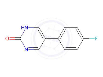 Chemical structure of 5-(4-Fluorophenyl)pyrimidin-2-ol