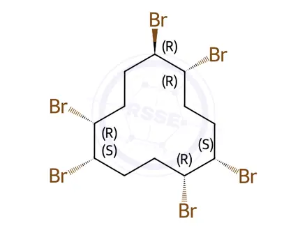Chemical structure of b-Hexabromocyclododecane