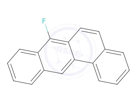 Chemical structure of 7-fluorobenzanthracene