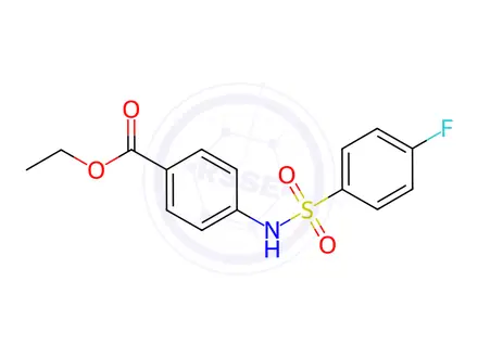 Chemical structure of Ethyl 4-((4-fluorophenyl)sulfonamido)benzoate