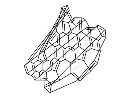 Chemical structure of FULLERENE C76