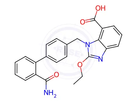 Chemical structure of Azilsartan Impurity B