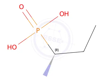 Chemical structure of (R)-(1-Aminopropyl)phosphonic acid