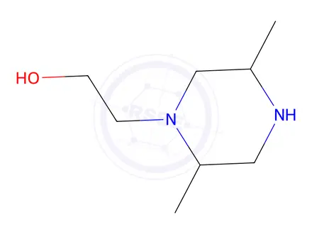 Chemical structure of 2-(2,5-dimethylpiperazin-1-yl)ethan-1-ol