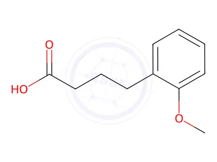 Chemical structure of 4-(2-Methoxyphenyl)butanoic acid