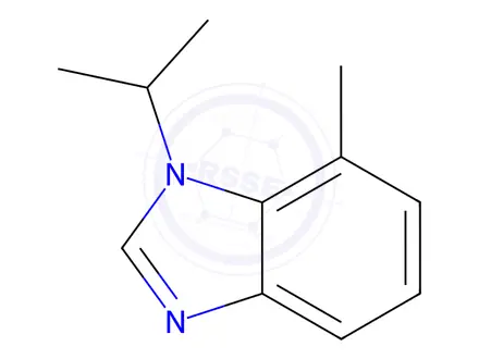 Chemical structure of Benzimidazole, 1-isopropyl-7-methyl-(8CI)