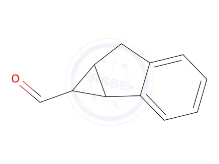 Chemical structure of Cycloprop[a]indene-1-carboxaldehyde, 1,1a,6,6a-tetrahydro-(9CI)
