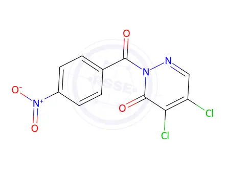 Chemical structure of 4,5-dichloro-2-(4-nitrobenzoyl)pyridazin-3-one