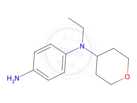 Chemical structure of n1-ethyl-n1-(oxan-4-yl)benzene-1,4-diamine