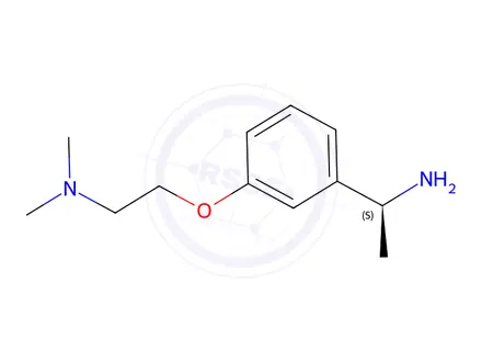 Chemical structure of (1S)-1-{3-[2-(dimethylamino)ethoxy]phenyl}ethan-1-amine