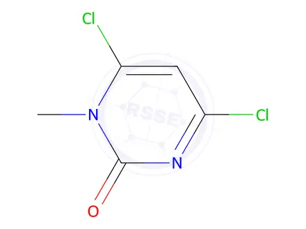 Chemical structure of 4,6-dichloro-1-methylpyrimidin-2(1H)-one