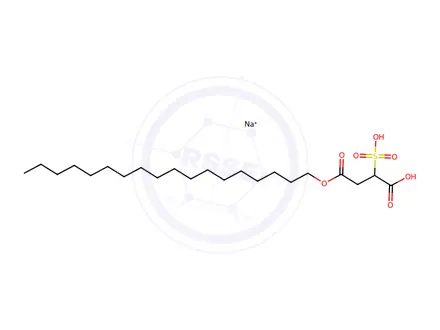 Chemical structure of sodium C-octadecyl 2-sulphosuccinate