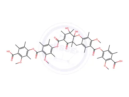 Chemical structure of thielocin A1alpha