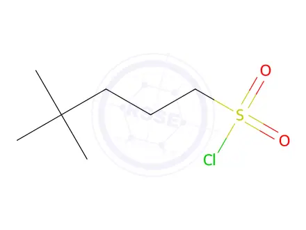 Chemical structure of 4,4-dimethylpentane-1-sulfonyl chloride