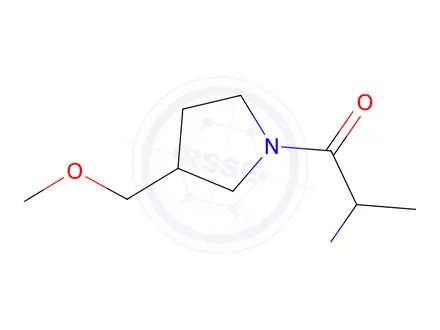 Chemical structure of 2-amino-1-[3-(methoxymethyl)pyrrolidin-1-yl]propan-1-one