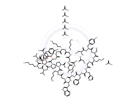 Chemical structure of Cosyntropin Hexaacetate