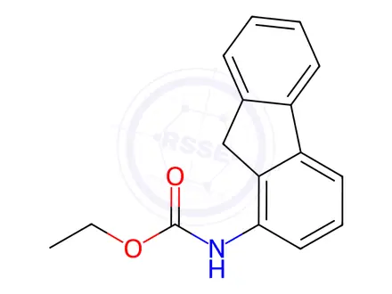 Chemical structure of Fluorene-​1-​carbamic Acid Ethyl Ester