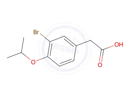 Chemical structure of 2-(3-Bromo-4-isopropoxyphenyl)acetic acid