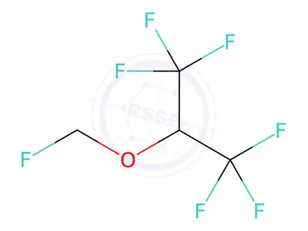 Chemical structure of Sevoflurane
