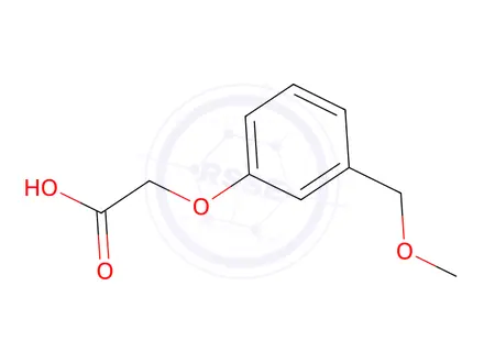 Chemical structure of 2-(3-(Methoxymethyl)phenoxy)acetic acid
