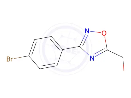 Chemical structure of (3-(4-Bromophenyl)-1,2,4-oxadiazol-5-yl)methanol