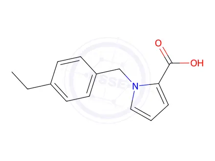 Chemical structure of 1-[(4-ethylphenyl)methyl]-1h-pyrrole-2-carboxylic acid
