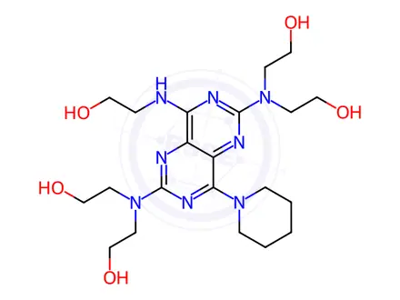 Chemical structure of Dipyridamole EP Impurity F (Dipyridamole USP Related Compound F)