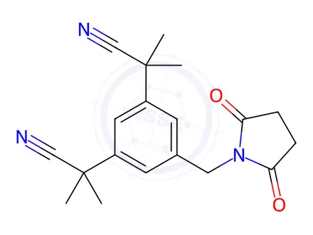 Chemical structure of Anastrozole Impurity 6