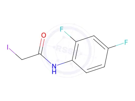 Chemical structure of N-(2,4-Difluorophenyl)-2-iodoacetamide