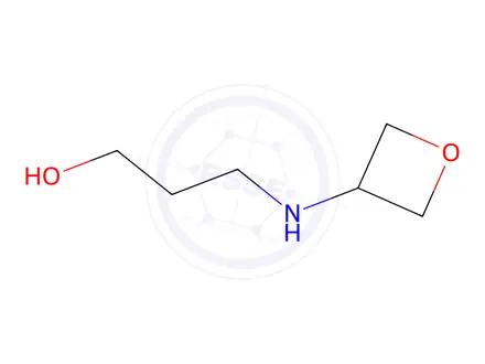 Chemical structure of 3-[(oxetan-3-yl)amino]propan-1-ol