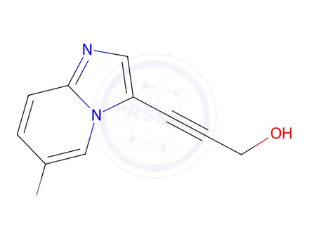 Chemical structure of 3-(6-Bromoimidazo[1,2-a]pyridin-3-yl)prop-2-yn-1-ol