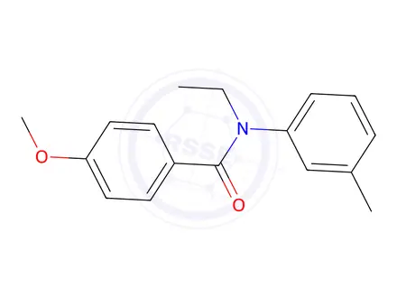 Chemical structure of N-Ethyl-4-methoxy-N-(3-methylphenyl)benzamide
