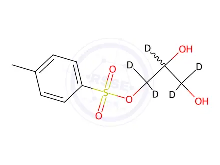 Chemical structure of (R,S)-1-Tosyl Glycerol-d5