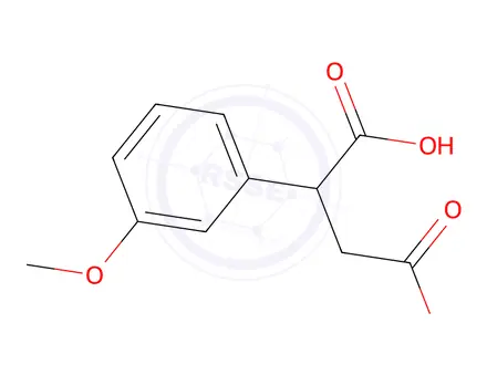 Chemical structure of 2-(3-methoxyphenyl)succinic Acid