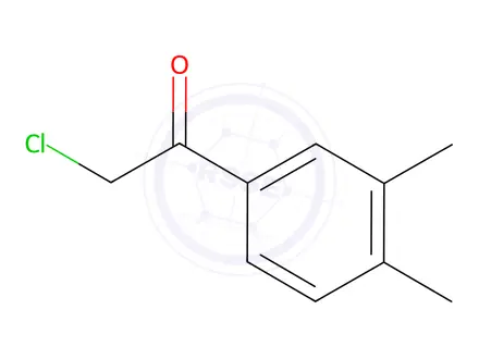 Chemical structure of 2-Chloro-1-(3,4-dimethylphenyl)ethanone