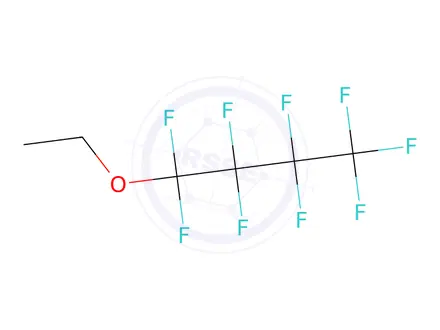 Chemical structure of Ethyl Nonafluorobutyl Ether(mixture of isomers)