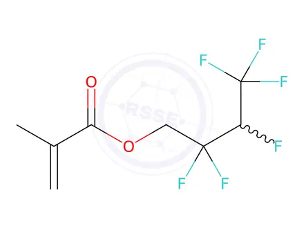 Chemical structure of 2,2,3,4,4,4-Hexafluorobutyl methacrylate