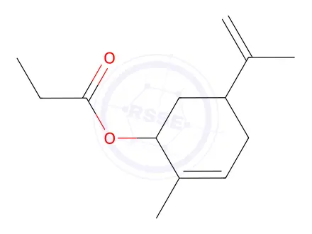 Chemical structure of (-)-Carvyl propioate