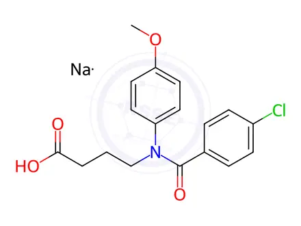Chemical structure of Clanobutin sodium