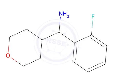 Chemical structure of (2-Fluorophenyl)(tetrahydro-2h-pyran-4-yl)methanamine