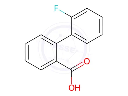 Chemical structure of 2-(2-Fluorophenyl)benzoic acid
