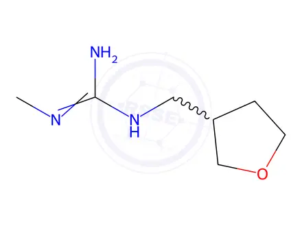 Chemical structure of Dinotefuran DN