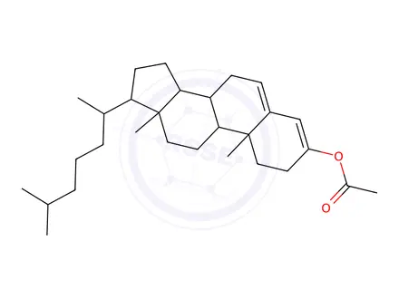 Chemical structure of Cholesta-3,5-dien-3-ol acetate