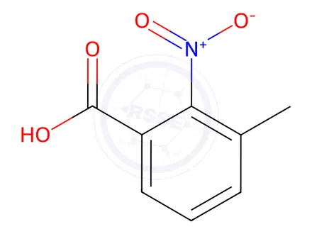 Chemical structure of 3-Methyl-2-nitrobenzoic acid