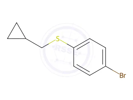 Chemical structure of Benzene, 1-bromo-4-[(cyclopropylmethyl)thio]-