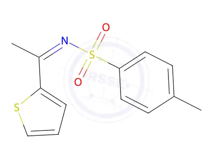 Chemical structure of 4-Methyl-N-[1-(2-thienyl)ethylidene]benzenesulfonamide