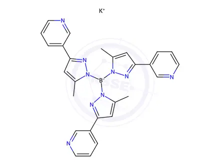 Chemical structure of POTASSIUM HYDROTRIS(3-(3-PYRIDYL)-5-METHYLPYRAZOL-1-YL)BORATE