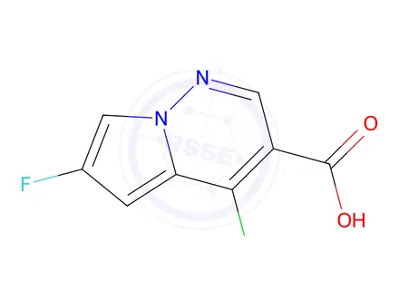 Chemical structure of 4-Chloro-6-fluoropyrrolo[1,2-b]pyridazine-3-carboxylic acid